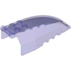 92579-51G Cockpit glas 8x4x2 met 4 noppen en hendel transparant paars gebruikt *3L0000