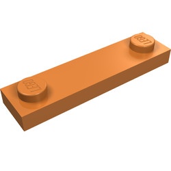 92593-150 Platte plaat 1x4 twee noppen buitenkant caramel, midden NIEUW *1L328