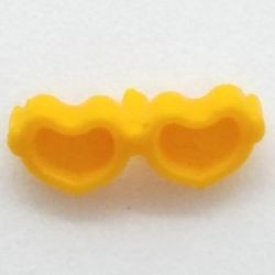 93080k-110 Bril met hartvormige glazen oranje, lichthelder NIEUW *0D0000