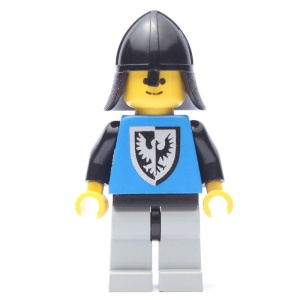 cas103G Zwarte Falcon - Neck-Protector, klassiek lichtgrijze benen gebruikt *0M0000