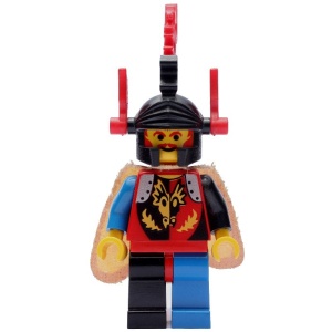cas219G Dragon Knights - Dragon Master, rode Plumes, Dragon Cape gebruikt *0M0000