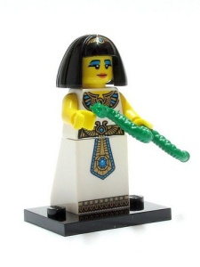 col05-14 MINIPROMO Egyptische koningin met standaard en slang NIEUW *0M0000