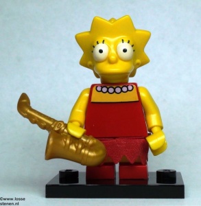 colsim-4 Lisa Simpson met saxofoon en standaard NIEUW *0M0000