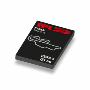 CUS1050 Formule 1 circuit Italië- Toscane wit NIEUW *0A000