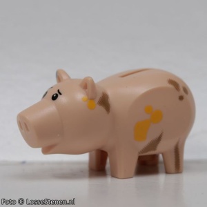 hamm3 TOY STORY- Evil Dr. Porkchop (Hamm) met modderspetters NIEUW *0M0000