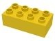 HU3011-3 COMPATIBEL met DUPLO steen 2x4 (Hubelino) geel NIEUW *