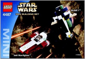 INS4487 4487 BOUWBESCHRIJVING- Jedi Starfighter & Slave 1 - Mini NIEUW *LOC RBSW
