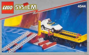 INS4544-G 4544 BOUWBESCHRIJVING- Car Transport Wagon with car gebruikt *LOC RBS