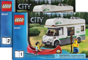 INS60057-G 60057 BOUWBESCHRIJVING- Camper Van (2 boekjes) gebruikt *