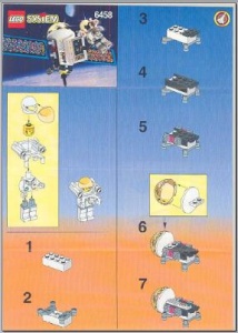 INS6458-G 6458 BOUWBESCHRIJVING- Satellite with Astronaut gebruikt *LOC RBS