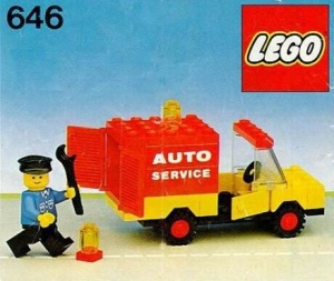 INS646-1-Gb 646 BOUWBESCHRIJVING Auto Service Truck MET GAATJES gebruikt *LOC RB
