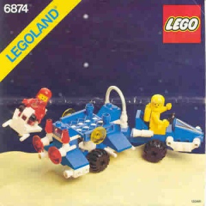 INS6874-G 6874 BOUWBESCHRIJVING- Moon Rover gebruikt *LOC RBL