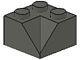 LEGO 3046a-10 Dakpan 45 graden 2x2 hoek binnenzijde voor oa dakkapel zie 3049 voor nok donker, grijs (klassiek) NIEUW *1L000