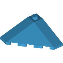 LEGO 43708-156 Dakpan 18 graden hoek 4x4 BUITENZIJDE blauw, middenazuur NIEUW *1L000