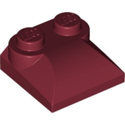 LEGO 47457-59 Steen 2x2x 2/3 twee noppen, gebogen einde (kikker) rood, donker NIEUW *4218695