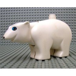 polarc01pb01-1G DUPLO ijsbeer met beweegbaar hoofd (PAKKETPOST) wit gebruikt *