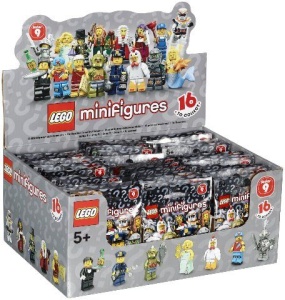 Set 6029133 COMPLETE DOOS 60 Minifigs serie 9 NIEUW *0M0000