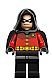 sh059 Robin- Zwarte cape en kap NIEUW *0M0000