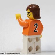 soc-nl-orange-no2 Shirt met 2 Pockets, witte benen, Black Female Ponytail Hair gebruikt *0M0000