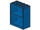 1-7G Boekenkast 4x2x4 blauw gebruikt *1O004