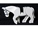 10352c01pb04-1 Paard nieuwe type beweegbare benen grijze teugels wit NIEUW *0D000
