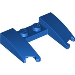 11291-7 Wigplaat 3x4x2/3 met uitsnede blauw NIEUW *0L000