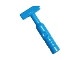 11402h-153 Hamer met geribbeld handvat blauw, donkerazuur NIEUW *0L0000