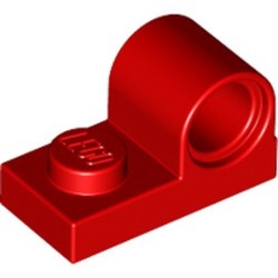 11458-5 Plaat 1x2 met pingat bovenop rood NIEUW *1L318