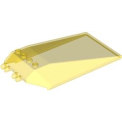 13252-19 Ruit 12x6x2 (Bernie's Spaceship) transparant geel NIEUW *