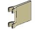 2335-2 Vlag 2x2 vierkant met twee clips crème NIEUW *1L058