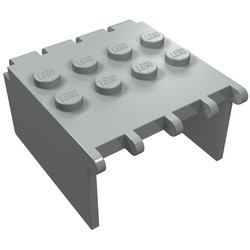 2337-9G Ruit 4x4x2 cockpit verlenging lichtgrijs (klassiek) gebruikt *