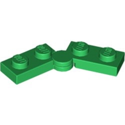 2429c01-6 Scharnierplaat 1x4 compleet (horizontaal 2 x 1x2) (loc 01-09) groen NIEUW *1L300
