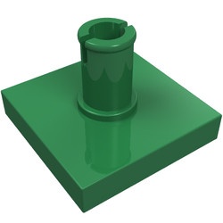2460-6 Tegel 2x2 met pin groen NIEUW *1L326