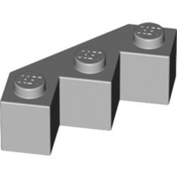 2462-86 Steen 3x3 facet grijs, licht (blauwachtig) NIEUW *1L0000