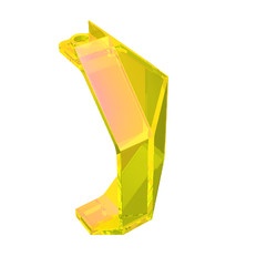 2468-19G Paneel 3x3x6 hoek transparant geel gebruikt *