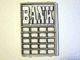 2494pb01-12G Glas voor raam 1x4x5 met witte tekst BANK en hekwerk opdruk transparant gebruikt *0B000