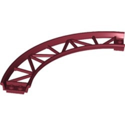 25061-59 Baan rollercoaster 90 graden gebogen rood, donker NIEUW *