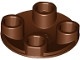 2654-88 Platte plaat 2x2 rond afgeronde bodem bruin, roodachtig NIEUW *1L137
