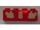 3001pb049-5 Steen 2x4 kerstster en nummer 8 rood NIEUW *5K0000