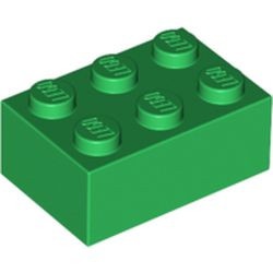 3002-6G Steen 2x3 groen gebruikt *5K0000