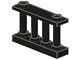 30055-11 Balustrade-hek 1x4x2 met 2 noppen bovenop zwart NIEUW *1L054