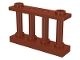 30055-88 Balustrade-hek 1x4x2 met 2 noppen bovenop Bruin, roodachtig NIEUW loc L16-8