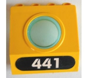 30080pb04-3G Paneel 3x3x3 Onderzeeër "441"sticker geel gebruikt *