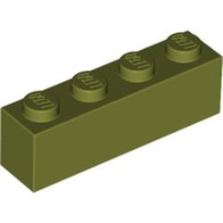 3010-155 Steen 1x4 groen, olijf NIEUW *5K0000
