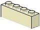 3010-33 Steen 1x4 geel, licht NIEUW *5K0000