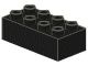 3011-11G DUPLO steen 2x4 (LET OP: DUPLO IS VRIJWEL ALTIJD PAKKETPOST) zwart gebruikt *