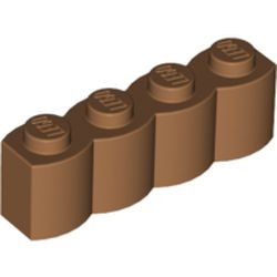30137-150 Steen 1x4 gewelfd caramel, midden NIEUW *1L045
