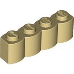 30137-2 Steen 1x4 gewelfd crème NIEUW *1L045