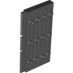30223-11 Massieve rechthoekige kasteeldeur 1x5x7 1/2 zwart NIEUW *
