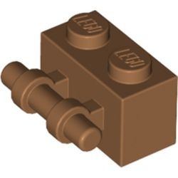 30236-150 Steen 1x2 met hendel aan zijkant caramel, midden NIEUW *1L039